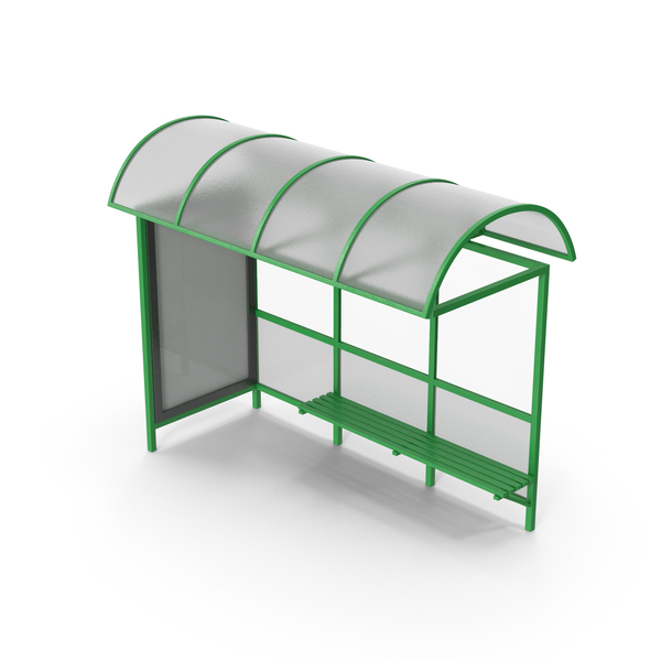 Enclosure: Bus Stop Station Green PNG & PSD Images