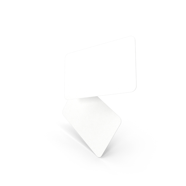 Card Holder: Business Cards Round Corner Blank White PNG & PSD Images