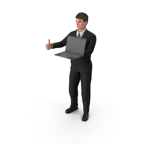 Businessman John Holding Laptop PNG & PSD Images Businessman John Holding Laptop PNG & PSD Images