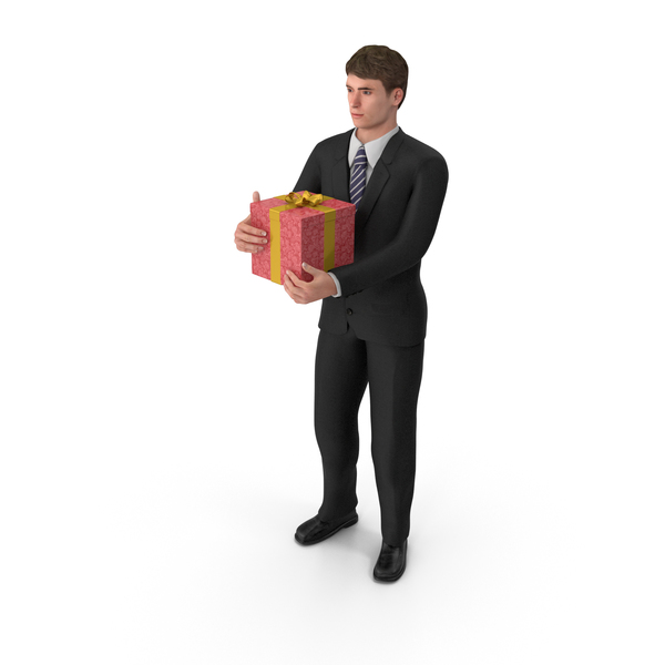 Businessman John Holding Present PNG & PSD Images Businessman John Holding Present PNG & PSD Images