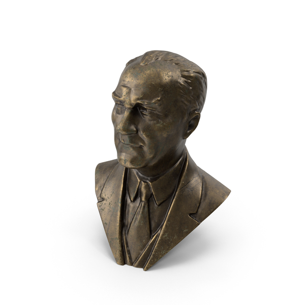 Bust Ataturk Old Bronze PNG & PSD Images Bust Ataturk Old Bronze PNG & PSD Images
