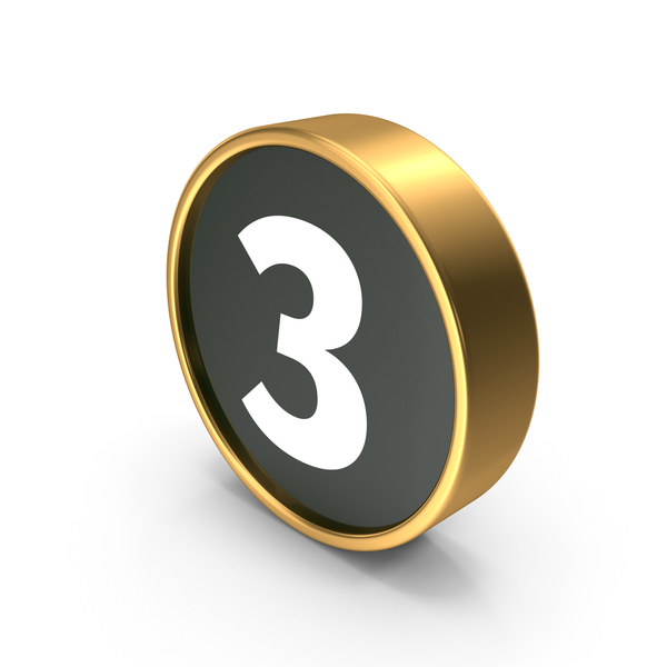 Number: Button 3 PNG & PSD Images Number: Button 3 PNG & PSD Images