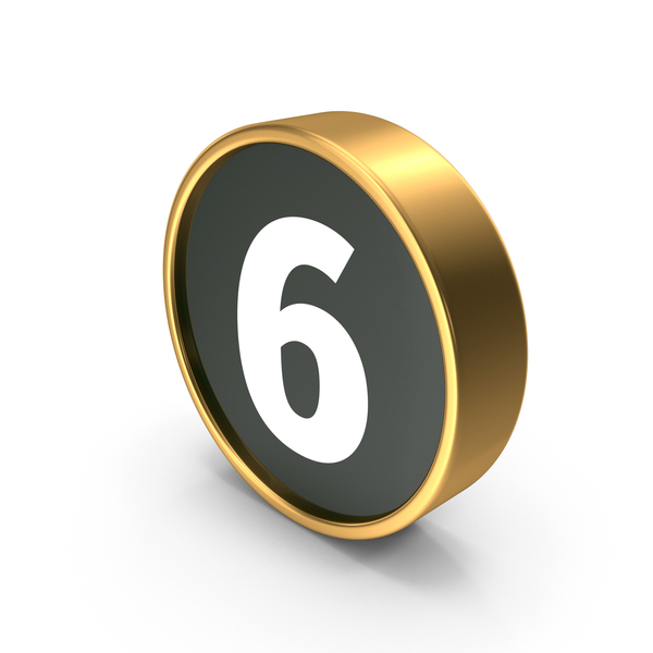 Number: Button 6 PNG & PSD Images Number: Button 6 PNG & PSD Images
