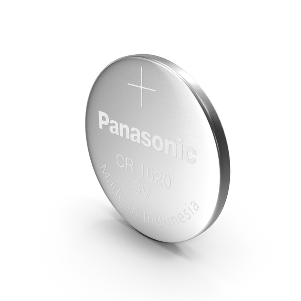 Disposable: Button Cell Battery Panasonic CR1620 PNG & PSD Images Disposable: Button Cell Battery Panasonic CR1620 PNG & PSD Images