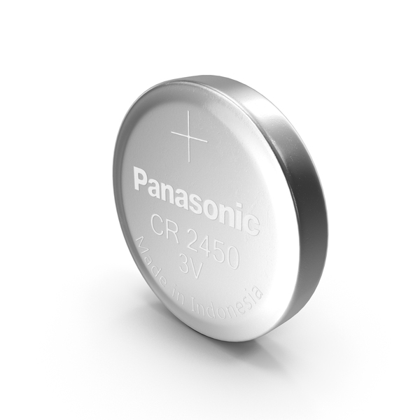 Disposable: Button Cell Battery Panasonic CR2450 PNG & PSD Images Disposable: Button Cell Battery Panasonic CR2450 PNG & PSD Images
