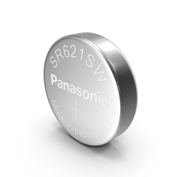 Disposable: Button Cell Battery Panasonic SR621SW PNG & PSD Images Disposable: Button Cell Battery Panasonic SR621SW PNG & PSD Images