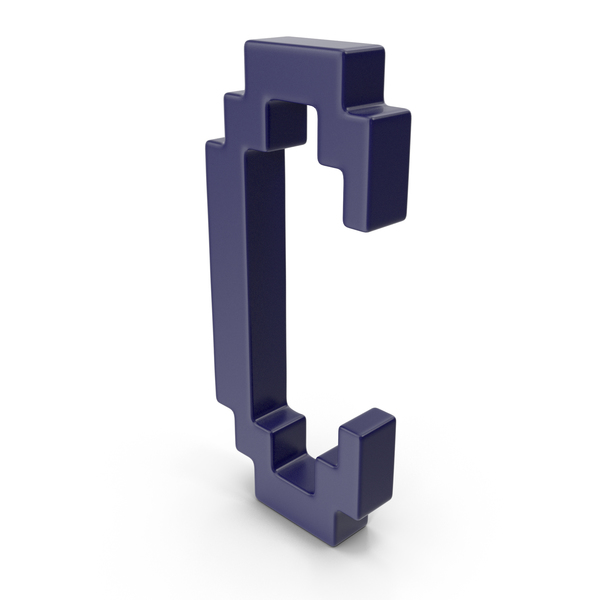Language: C Letter Dark Blue PNG & PSD Images
