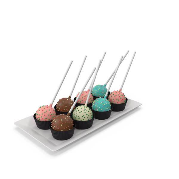Pop: Cake Pops Set PNG & PSD Images
