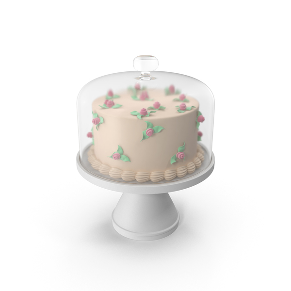 Cake with Roses and Glass Dome PNG & PSD Images Cake with Roses and Glass Dome PNG & PSD Images