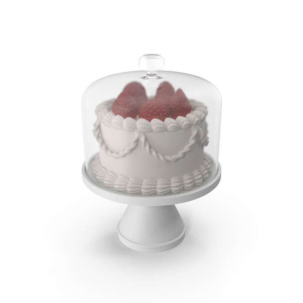 Cake with Strawberries and Glass Dome PNG & PSD Images Cake with Strawberries and Glass Dome PNG & PSD Images