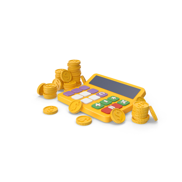 Currency: Calculator and Coins Cartoon PNG & PSD Images Currency: Calculator and Coins Cartoon PNG & PSD Images