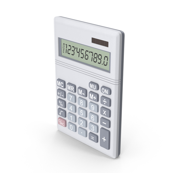 Calculator Number PNG Images & PSDs for Download | PixelSquid - S12343327B