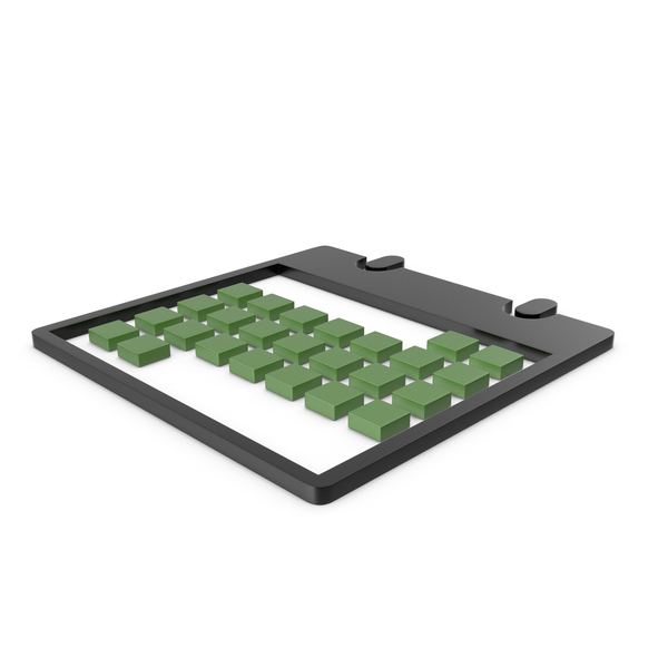 Calendar Black and Green Symbol PNG & PSD Images