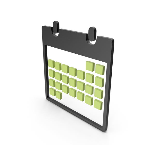 Calendar Black and Green Symbol PNG & PSD Images Calendar Black and Green Symbol PNG & PSD Images