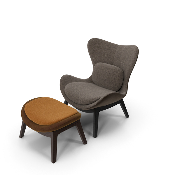 Arm Chair: Calligaris Lazy Armchair & Pouf Set PNG & PSD Images Arm Chair: Calligaris Lazy Armchair & Pouf Set PNG & PSD Images