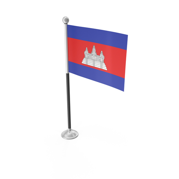 Cambodia Desk Small Stand Flag PNG & PSD Images
