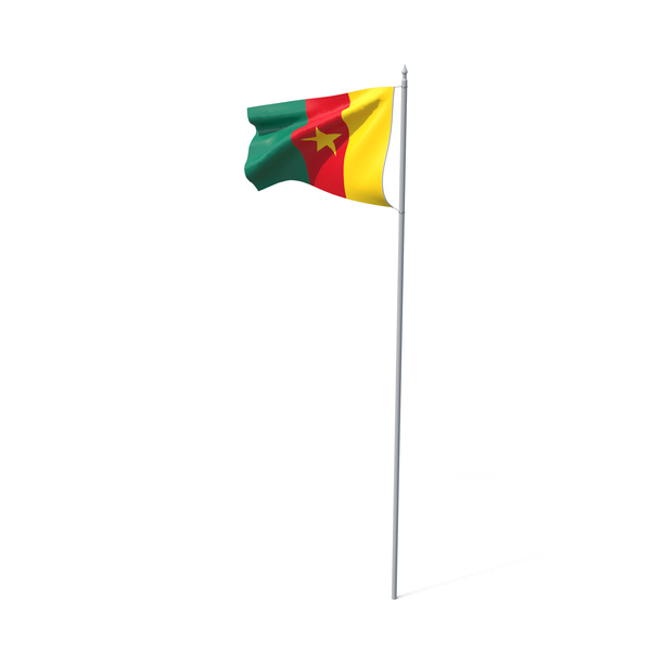 Cameroon Flag Pole PNG & PSD Images