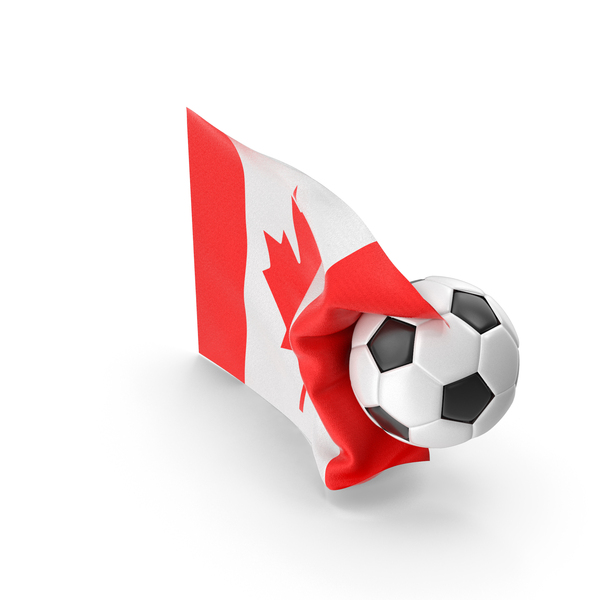 Canada Flag With Foot Ball PNG & PSD Images