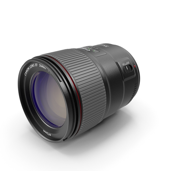 Camera Lens: Canon EF 35mm PNG & PSD Images