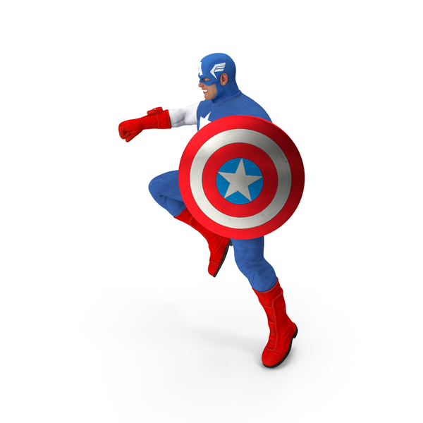 Shield: Captain America Cartoon Fighting Pose PNG & PSD Images Shield: Captain America Cartoon Fighting Pose PNG & PSD Images
