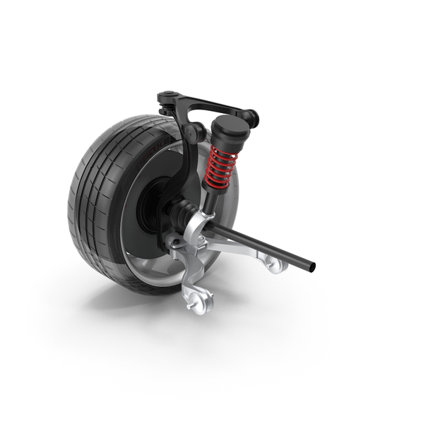 Car Front Suspension with Wheel PNG & PSD Images