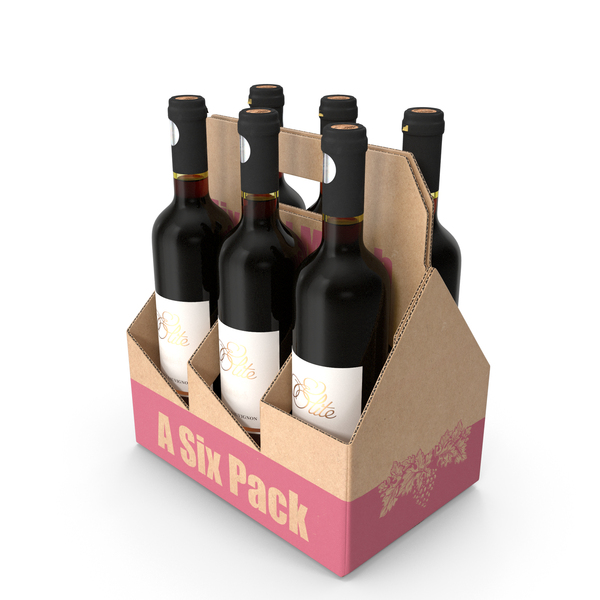 Box: Cardboard Bottle Carrier With Wine PNG & PSD Images Box: Cardboard Bottle Carrier With Wine PNG & PSD Images