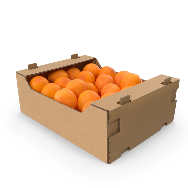 Cardboard Box of Oranges PNG Images & PSDs for Download | PixelSquid