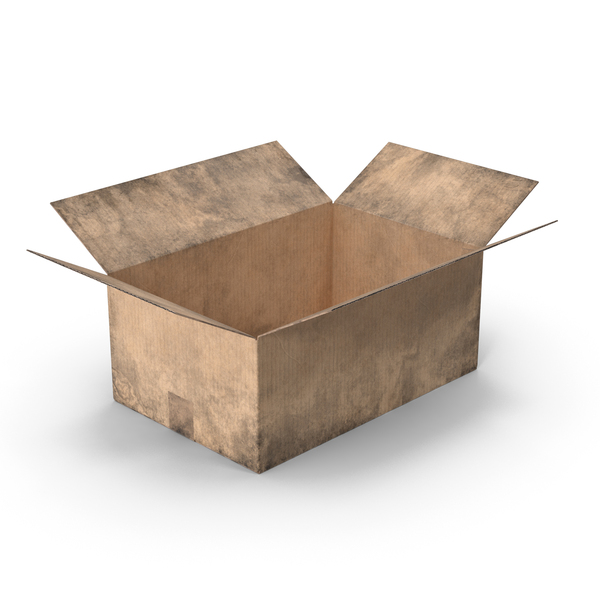 Cardboard Box Worn Simple Open PNG & PSD Images Cardboard Box Worn Simple Open PNG & PSD Images