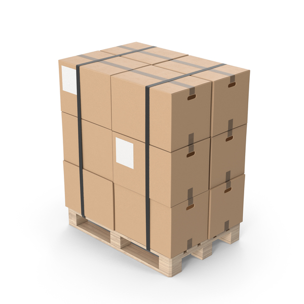 Box: Cardboard Boxes On Pallet PNG & PSD Images Box: Cardboard Boxes On Pallet PNG & PSD Images