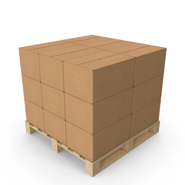 Cardboard Boxes on Shipping Pallets PNG Images & PSDs for Download ...