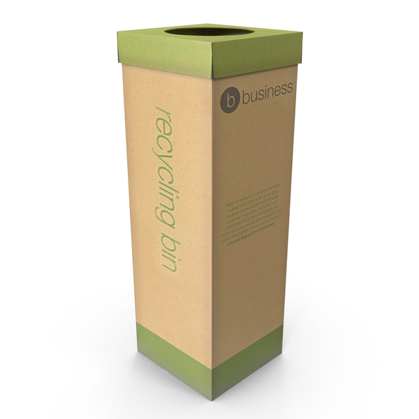 Recycling: Cardboard Reycling Bin 2 PNG & PSD Images