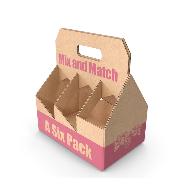 Fast Food Drink: Cardboard Wine Bottle Carrier PNG & PSD Images