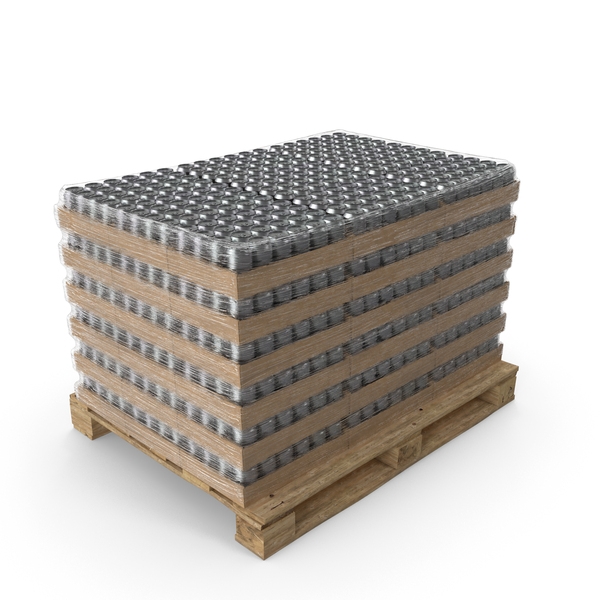 Pallet: Cargo Cans Gray Packed PNG & PSD Images