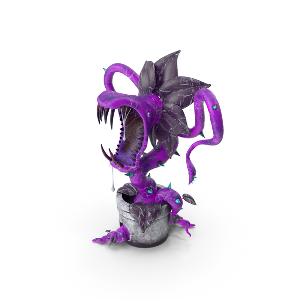Monster: Carnivorous Plant Purple PNG & PSD Images