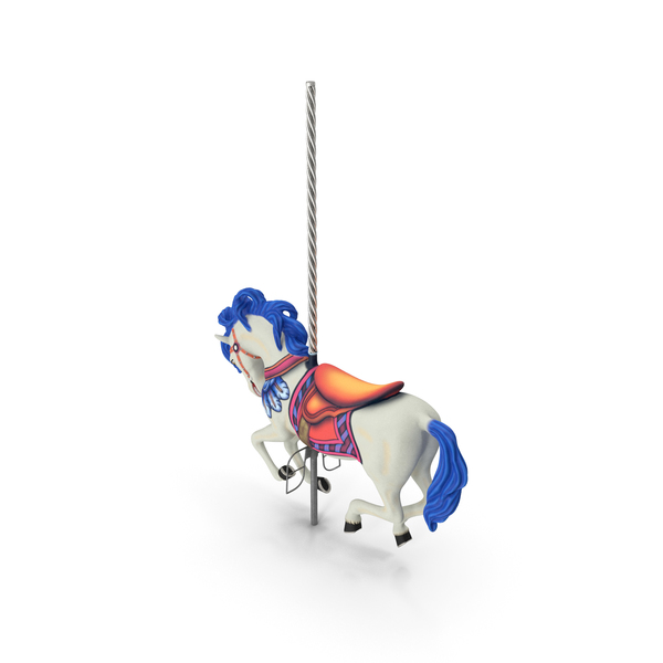Carousel Galloping Horse White PNG & PSD Images