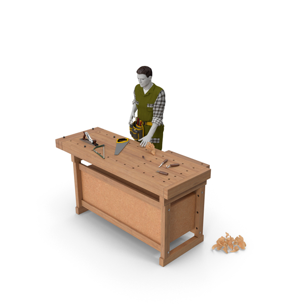 Hand Saw: Carpenter Working at Woodworking Bench with Tools PNG & PSD Images Hand Saw: Carpenter Working at Woodworking Bench with Tools PNG & PSD Images