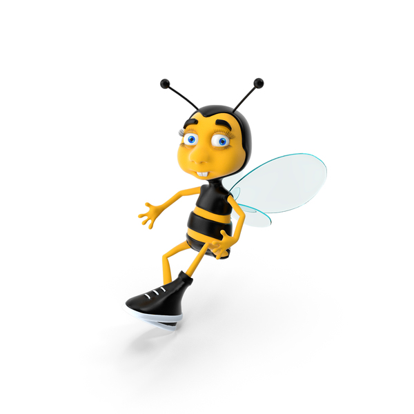 Characters: Cartoon Bee PNG & PSD Images