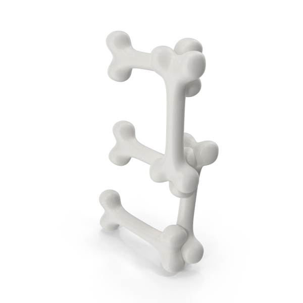 Cartoon Bones Number 3 PNG & PSD Images