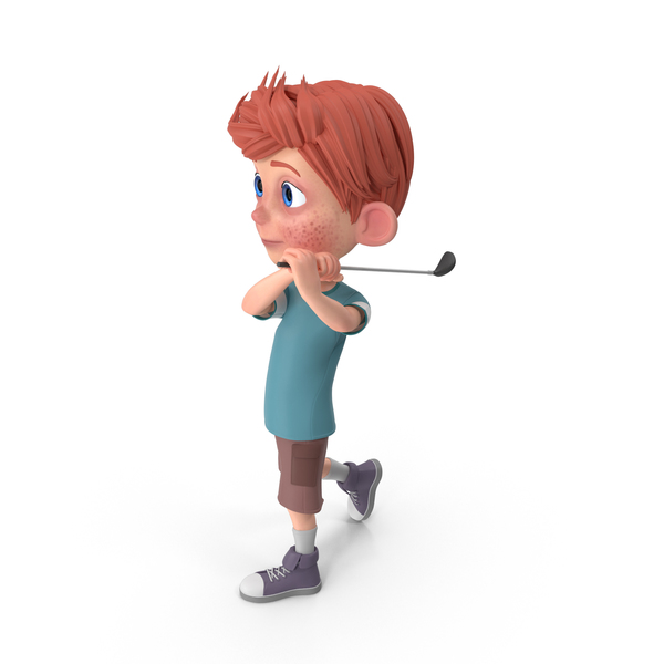 Cartoon Boy Charlie Golfing PNG & PSD Images Cartoon Boy Charlie Golfing PNG & PSD Images