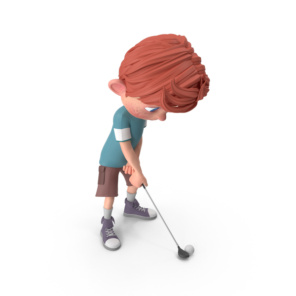 Cartoon Boy Charlie Golfing PNG & PSD Images Cartoon Boy Charlie Golfing PNG & PSD Images