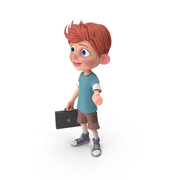 Cartoon Boy Charlie Holding Briefcase PNG & PSD Images Cartoon Boy Charlie Holding Briefcase PNG & PSD Images