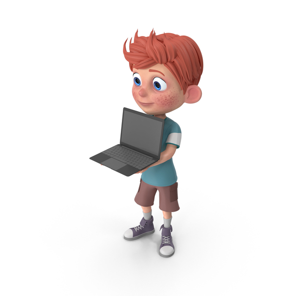 Cartoon Boy Charlie Holding Laptop PNG & PSD Images Cartoon Boy Charlie Holding Laptop PNG & PSD Images