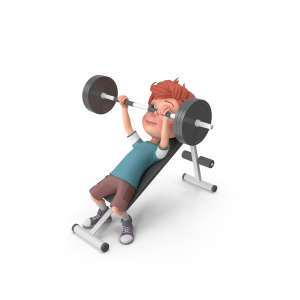 Cartoon Boy Charlie Lifting Barbell PNG & PSD Images Cartoon Boy Charlie Lifting Barbell PNG & PSD Images