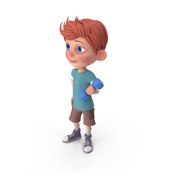 Cartoon Boy Charlie Lifting Dumbbell PNG & PSD Images Cartoon Boy Charlie Lifting Dumbbell PNG & PSD Images