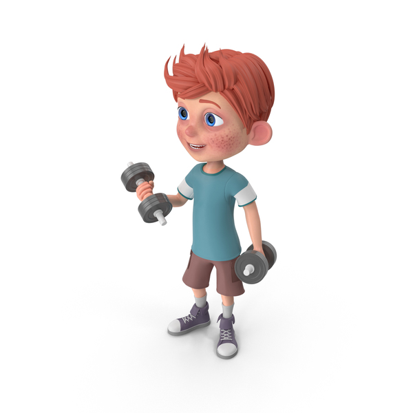 Cartoon Boy Charlie Lifting Dumbbells PNG & PSD Images Cartoon Boy Charlie Lifting Dumbbells PNG & PSD Images