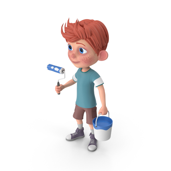 Cartoon Boy Charlie Painting PNG & PSD Images Cartoon Boy Charlie Painting PNG & PSD Images