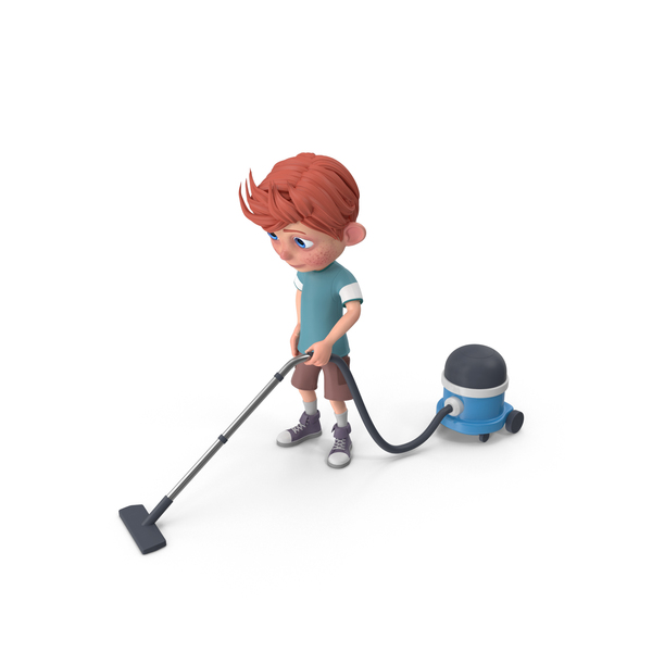Cartoon Boy Charlie Vacuuming PNG & PSD Images Cartoon Boy Charlie Vacuuming PNG & PSD Images