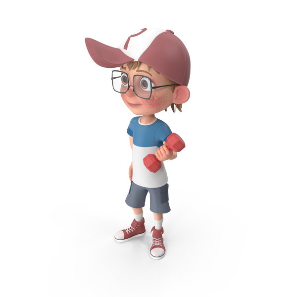 Cartoon Boy Harry Lifting Dumbell PNG & PSD Images Cartoon Boy Harry Lifting Dumbell PNG & PSD Images
