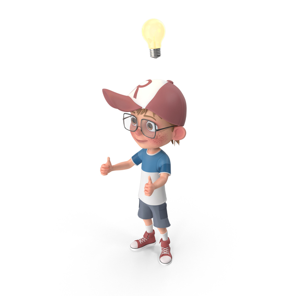 Cartoon Boy Has An Idea PNG & PSD Images Cartoon Boy Has An Idea PNG & PSD Images