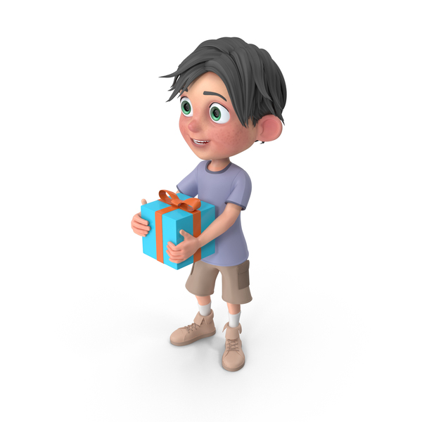 Cartoon Boy Jack Holding Present PNG & PSD Images Cartoon Boy Jack Holding Present PNG & PSD Images